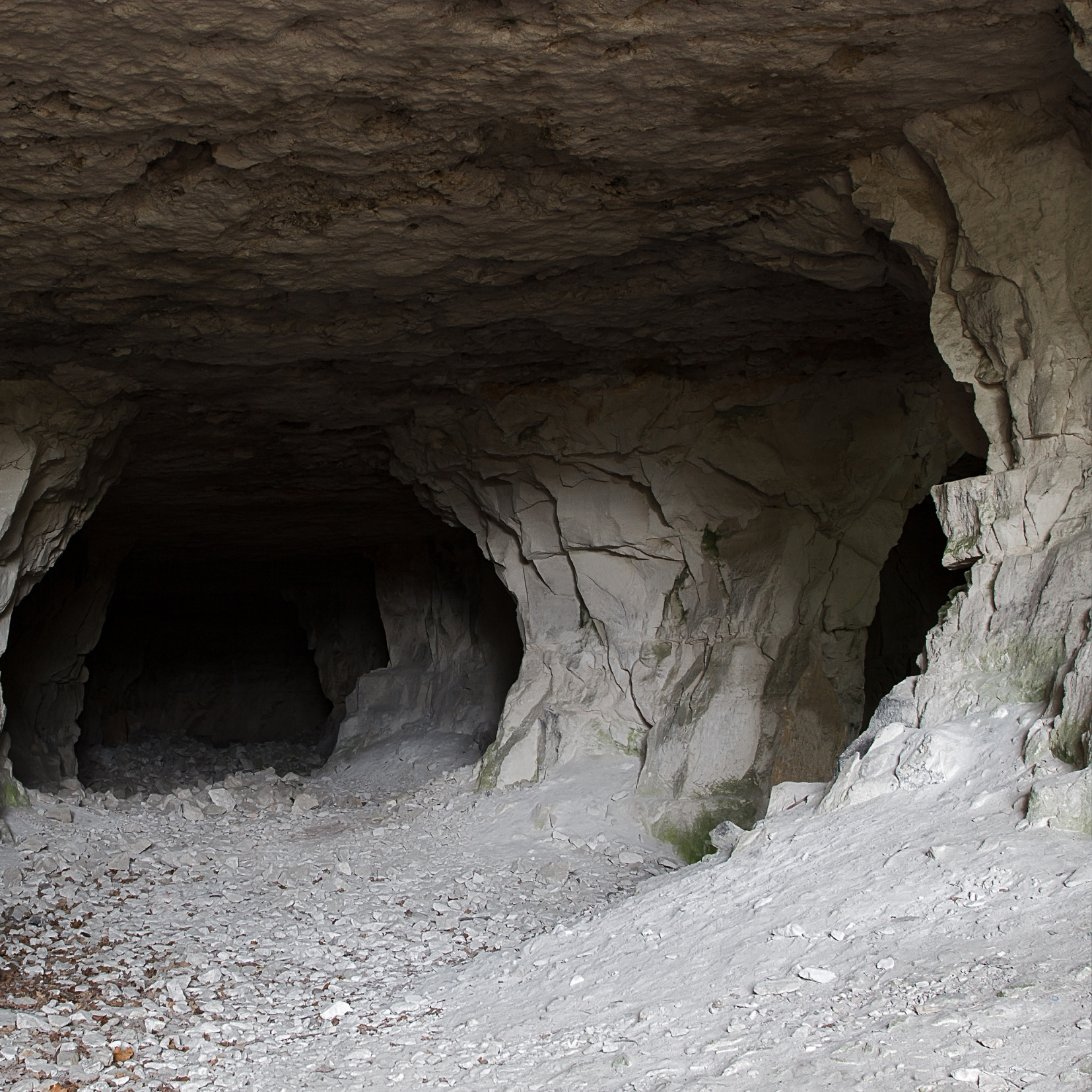 A fork in an underground cave from Adobe Stock